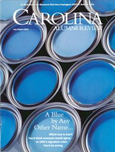 The July/August 2002 issue of Carolina Alumni Review