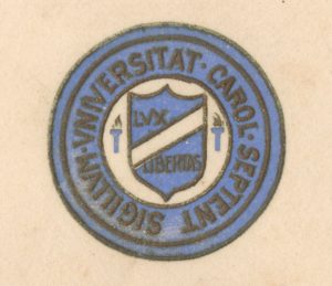 Seal from the 1901 graduation program. North Carolina Collection.