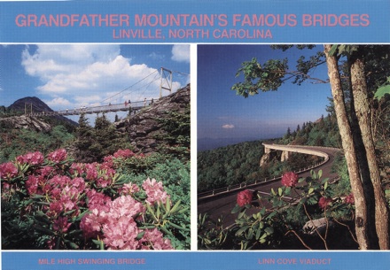 Grandfather Mountain postcard, circa 1990s