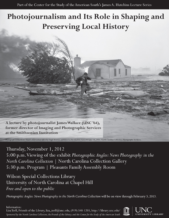 Photographic Angles Exhibit and Hutchins Lecture announcement 