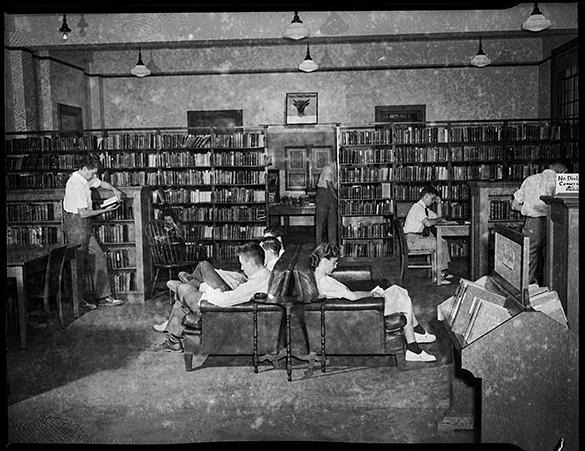Browsing Room and Bull's Head bookshop
