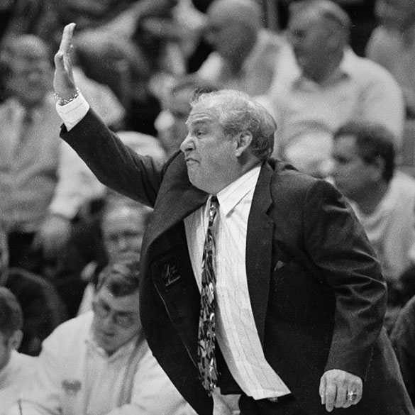 Rollie Massimino photographed by Hugh Morton, image cropped by the author.
