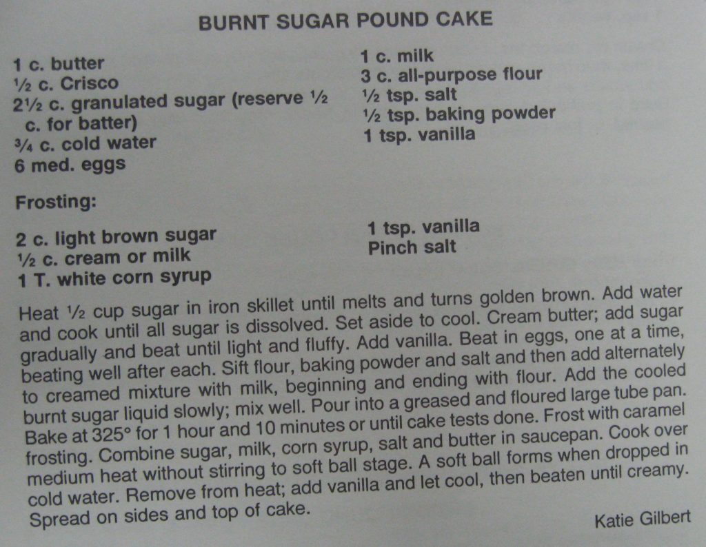 Burnt Sugar Pound Cake-Dixie Classie Fair