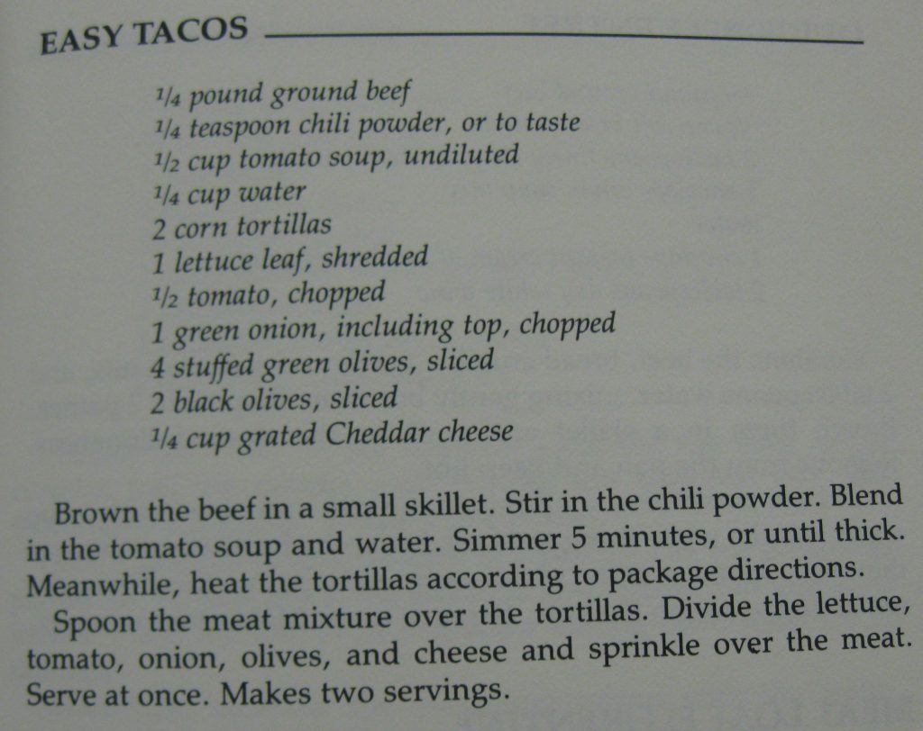 Easy Tacos-Love Yourself Cookbook