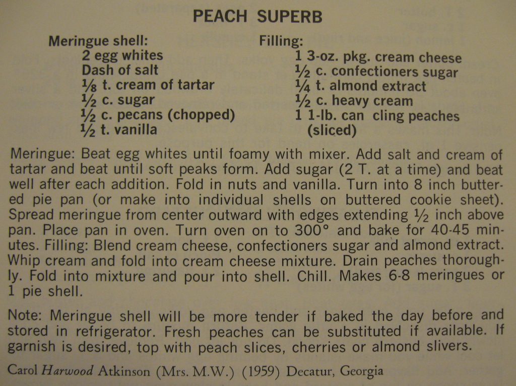 Peach Superb - Peace Cookbook