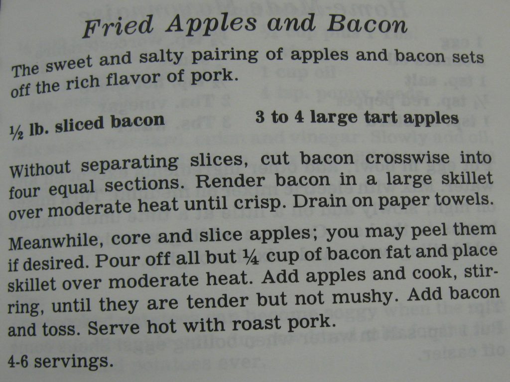 USED 8-30-13 Fried Apples and Bacon - Just Like Grandma Used to Make