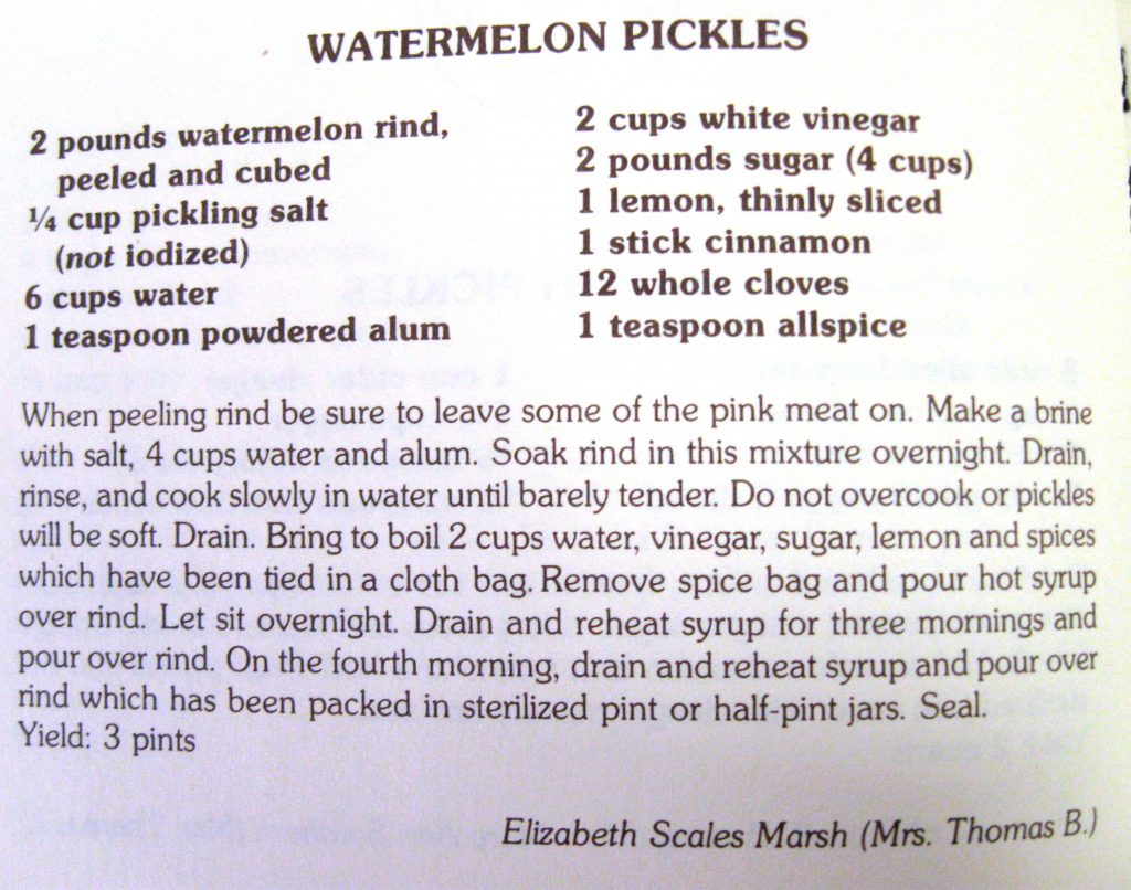 Watermelon Pickles - Pass the Plate