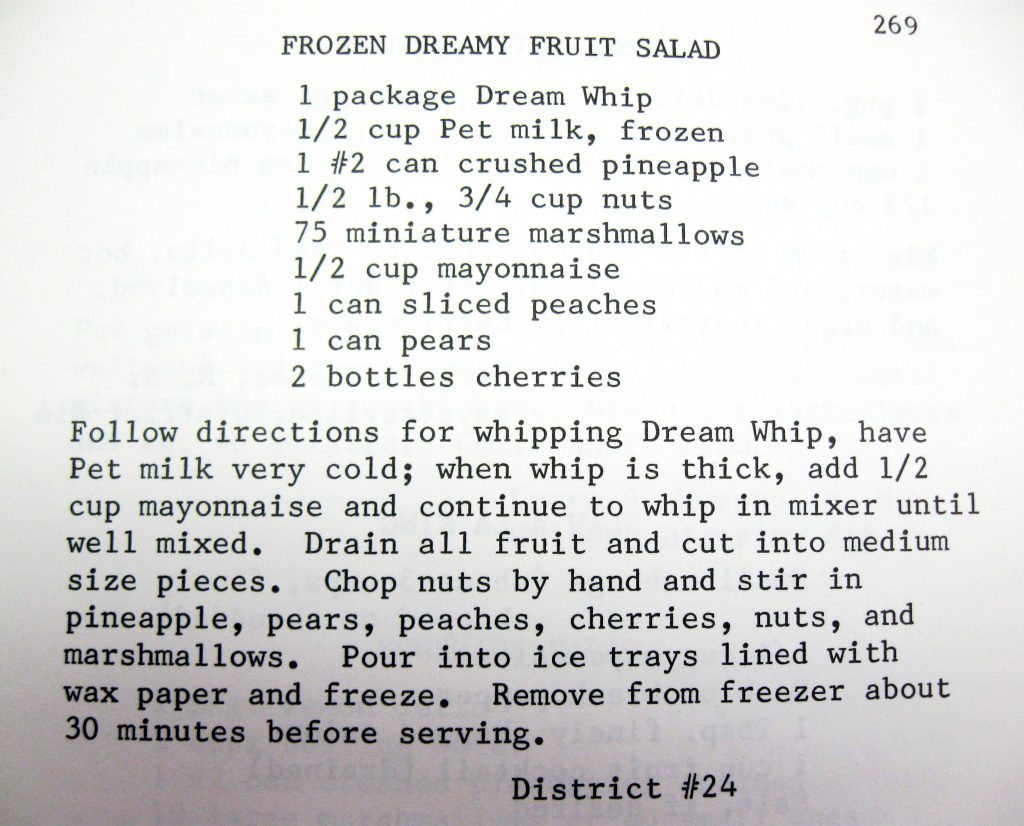 Frozen Dreamy Fruit Salad - Nightingales in the Kitchen