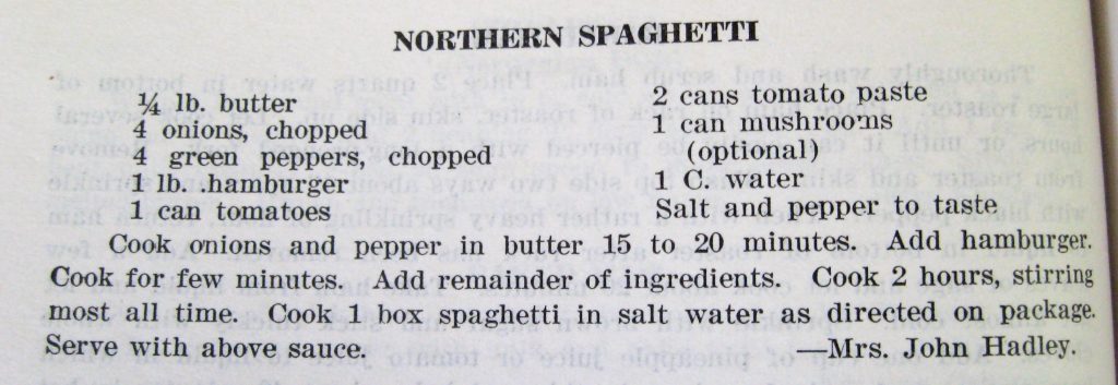 Northern Spaghetti - Favorite Fancies