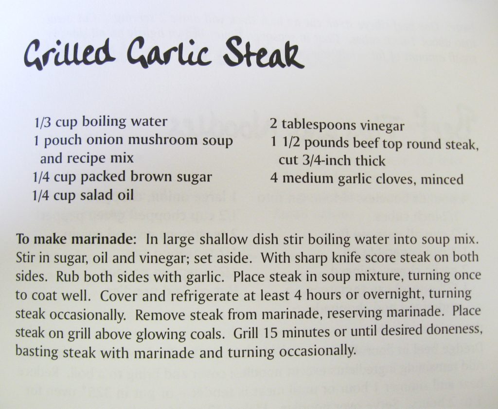 Grilled Garlic Steak - Supper's at Six