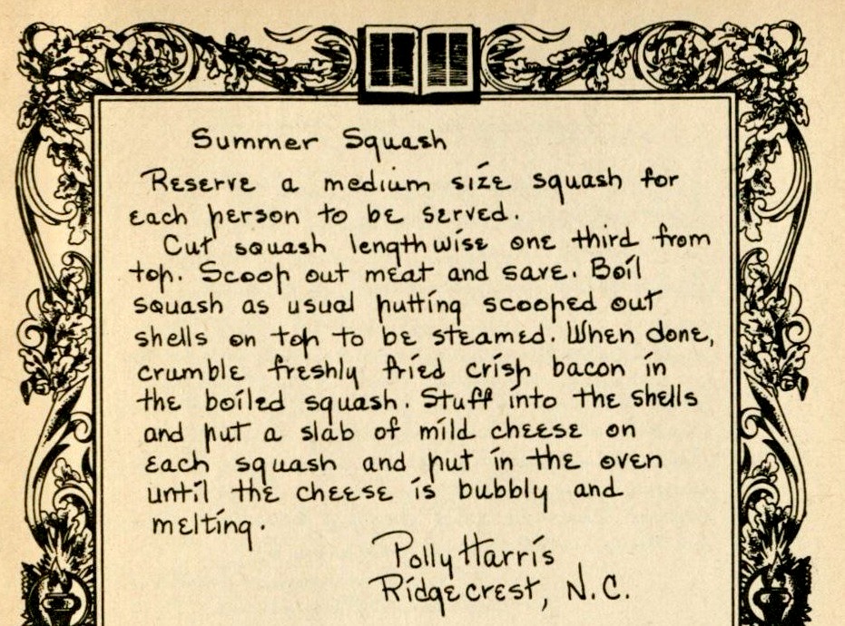 Summer Squash - Cook Book