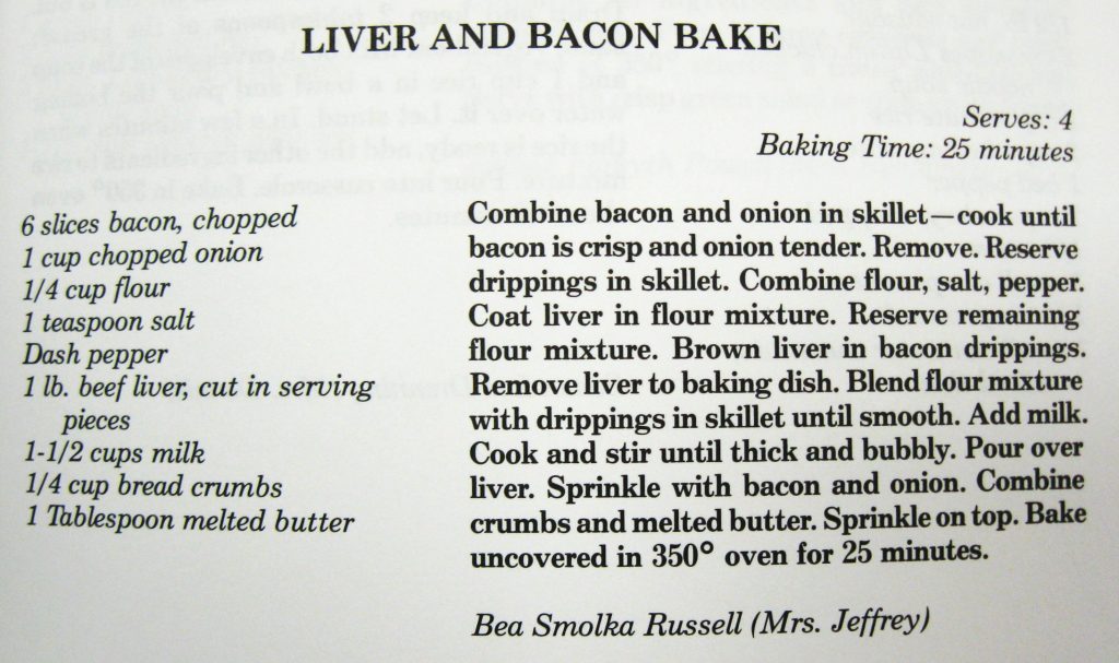Liver and Bacon Bake - Mountain Elegance