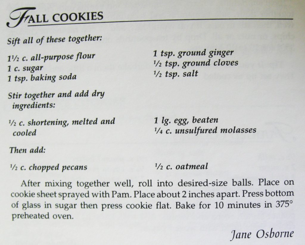 Fall Cookies - Cooking on the Cutting Edge