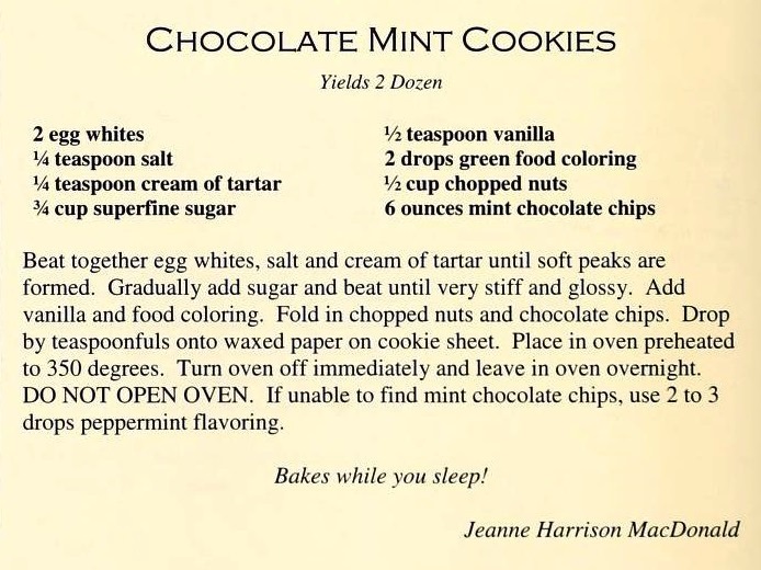Chocolate Mint Cookies - Count Our Blessings