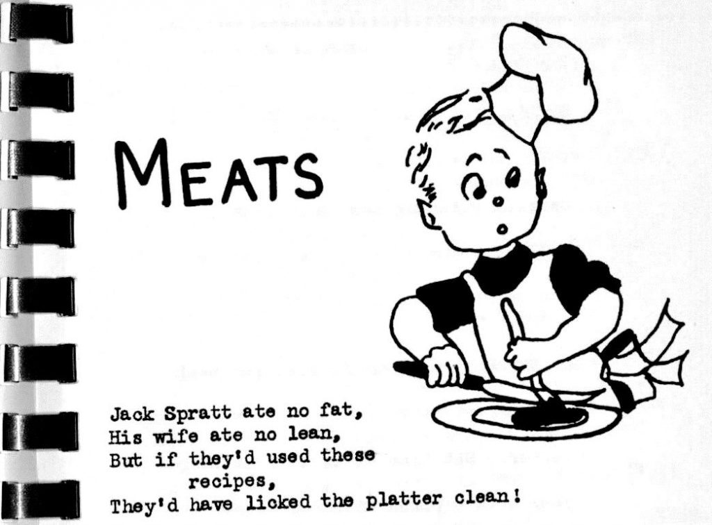 USED 2-5-15 Meats Poem - Federation of Home Demonstration Clubs Favorite Recipes