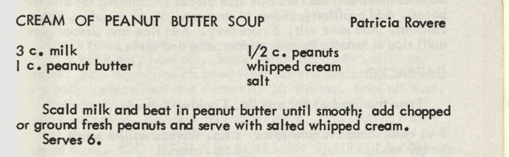 USED 3-1-15 Cream of Peanut Butter Soup - Bone Appetit