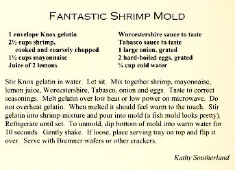 Fantastic Shrimp Molds - Count Our Blessings