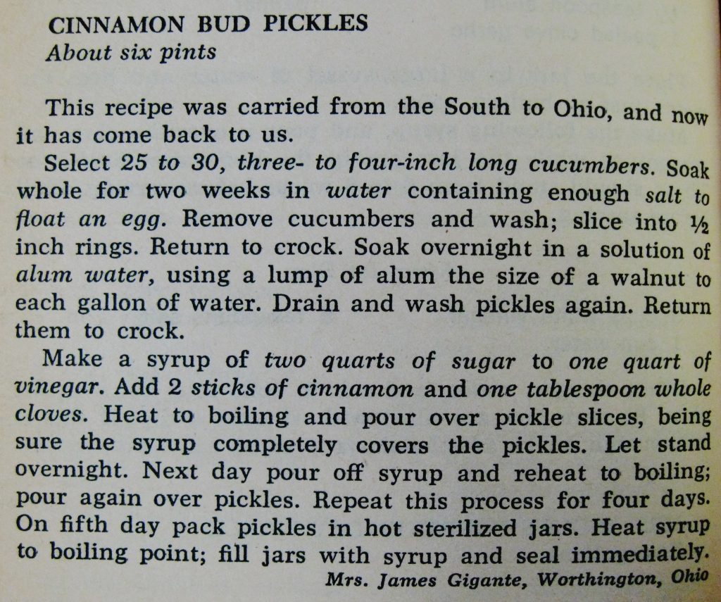 Cinnamon Bud Pickles - Southern Cookbook