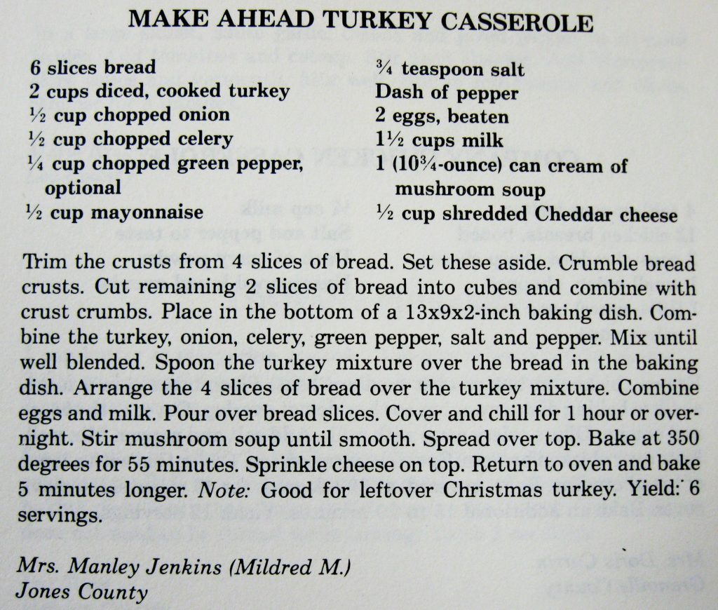 Make Ahead Turkey Casserole - Company's Coming