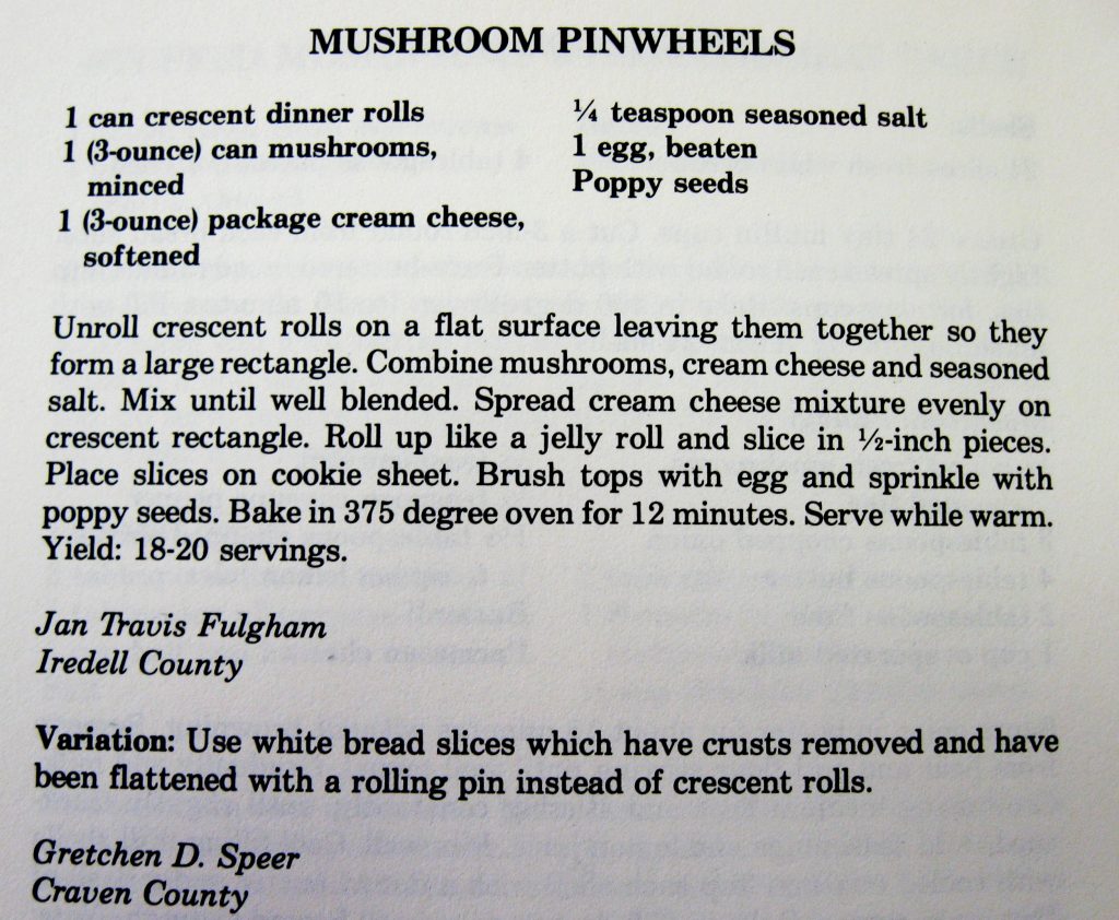 Mushroom Pinwheels - Company's Coming