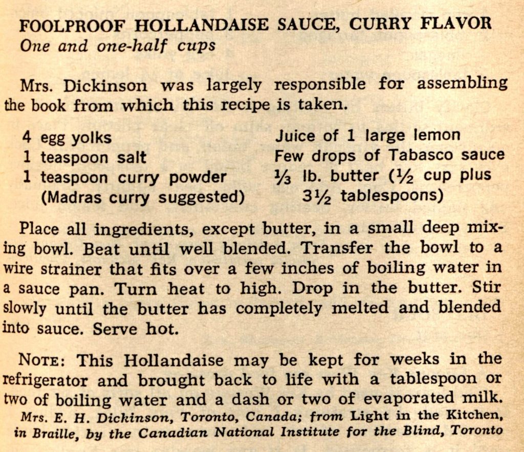 Foolproof Hollandaise Sauce, Curry Flavor - Southern Cookbook