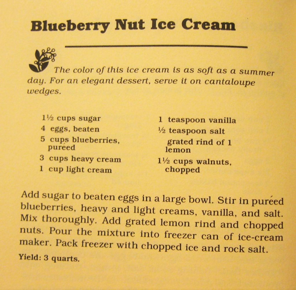 Blueberry Nut Ice Cream - Cooking with Berries