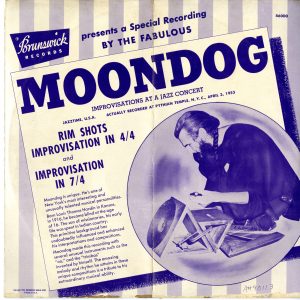 Moondog, Improvisations at a Jazz Concert, Brunswick, 1953