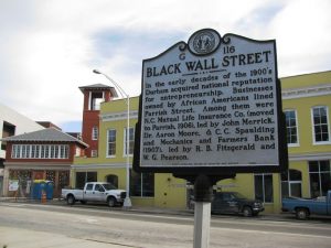 Historic Marker on Parrish Street