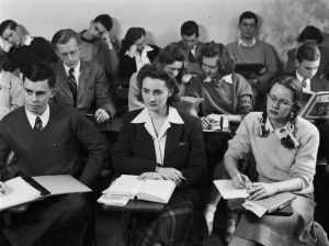 1943 Classroom Scene