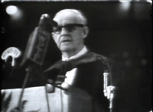 Frank Porter Graham Speech at the 1957 Inauguration of Bill Friday, from Office of President of the University of North Carolina (System): William C. Friday Records, 1957-1986 (#40009), University Archives