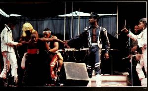 Members of Grandmaster Flash and the Furious Five on stage