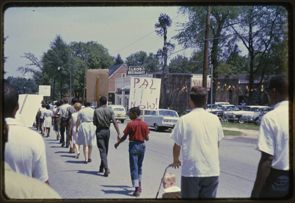 Chapel Hill civil rights march, 1963. Photo by Don Irish.