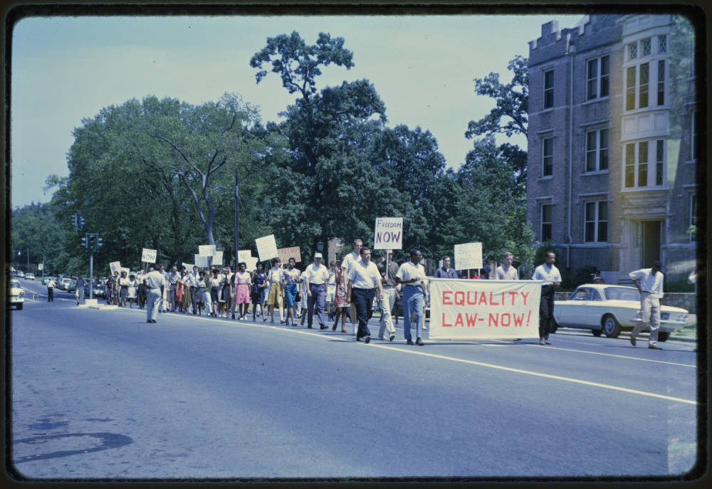 Chapel Hill civil rights march, 1963. Photo by Don Irish.